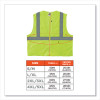 Glowear 8205Z Class 2 Super Economy Mesh Vest, Polyester, Lime, Small/Medium