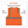 Glowear 8210Hl Class 2 Economy Mesh Hook And Loop Vest, Polyester, X-Small, Orange