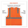 Glowear 8210Hl Class 2 Economy Mesh Hook And Loop Vest, Polyester, 2X-Large/3X-Large, Orange