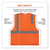 Glowear 8210Hl Class 2 Economy Mesh Hook And Loop Vest, Polyester, 4X-Large/5X-Large, Orange