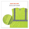 Glowear 8210Hl Class 2 Economy Mesh Hook And Loop Vest, Polyester, Small/Medium, Lime