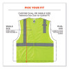 Glowear 8210Hl Class 2 Economy Mesh Hook And Loop Vest, Polyester, 2X-Large/3X-Large, Lime