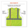 Glowear 8215Ba Class 2 Economy Breakaway Mesh Vest, Polyester, X-Small, Lime