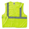 Glowear 8215Ba Type R Class 2 Econo Breakaway Mesh Safety Vest, Polyester, 2X-Large To 3X-Large, Lime