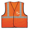 Glowear 8216Ba Class 2 Breakaway Mesh Id Holder Vest, Polyester, Small/Medium, Orange