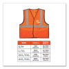 Glowear 8216Ba Class 2 Breakaway Mesh Id Holder Vest, Polyester, Large/X-Large, Orange