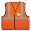 Glowear 8216Ba Class 2 Breakaway Mesh Id Holder Vest, Polyester, Large/X-Large, Orange
