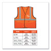 Glowear 8216Ba Class 2 Breakaway Mesh Id Holder Vest, Polyester, 2X-Large/3X-Large, Orange