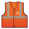 Glowear 8216Ba Class 2 Breakaway Mesh Id Holder Vest, Polyester, 4X-Large/5X-Large, Orange