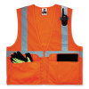 Glowear 8220Z Class 2 Standard Mesh Zipper Vest, Polyester, Large/X-Large, Orange