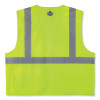 Glowear 8220Z Class 2 Standard Mesh Zipper Vest, Polyester, Small/Medium, Lime