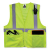 Glowear 8220Hl Class 2 Standard Mesh Hook And Loop Vest, Polyester, Small/Medium, Lime