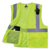 Glowear 8220Hl Class 2 Standard Mesh Hook And Loop Vest, Polyester, 2X-Large/3X-Large, Lime