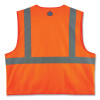 Glowear 8225Z Class 2 Standard Solid Vest, Polyester, Orange, Large/X-Large