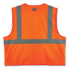 Glowear 8225Z Class 2 Standard Solid Vest, Polyester, Orange, 4X-Large/5X-Large