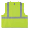 Glowear 8225Z Class 2 Standard Solid Vest, Polyester, Lime, 2X-Large/3X-Large