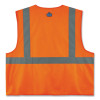 Glowear 8225Hl Class 2 Standard Solid Hook And Loop Vest, Polyester, Orange, Small/Medium