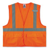 Glowear 8225Hl Class 2 Standard Solid Hook And Loop Vest, Polyester, Orange, Large/X-Large