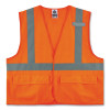 Glowear 8225Hl Class 2 Standard Solid Hook And Loop Vest, Polyester, Orange, 2X-Large/3X-Large