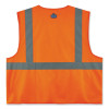 Glowear 8225Hl Class 2 Standard Solid Hook And Loop Vest, Polyester, Orange, 4X-Large/5X-Large