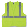 Glowear 8225Hl Class 2 Standard Solid Hook And Loop Vest, Polyester, Lime, 2X-Large/3X-Large