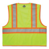 Glowear 8229Z Class 2 Economy Two-Tone Zipper Vest, Polyester, 2X-Large/3X-Large, Lime