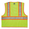 Glowear 8229Z Class 2 Economy Two-Tone Zipper Vest, Polyester, 4X-Large/5X-Large, Lime