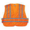 Glowear 8244Psv Class 2 Expandable Public Safety Hook And Loop Vest, Polyester, Medium/Large, Orange