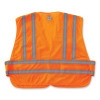 Glowear 8244Psv Class 2 Expandable Public Safety Hook And Loop Vest, Polyester, X-Large/2X-Large, Orange