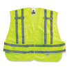 Glowear 8244Psv Class 2 Expandable Public Safety Hook And Loop Vest, Polyester, Medium/Large, Lime