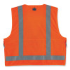 Glowear 8250Z Class 2 Surveyors Zipper Vest, Polyester, Small/Medium, Orange