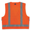 Glowear 8250Z Class 2 Surveyors Zipper Vest, Polyester, Large/X-Large, Orange