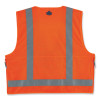 Glowear 8250Z Class 2 Surveyors Zipper Vest, Polyester, 2X-Large/3X-Large, Orange