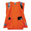 Glowear 8250Z Class 2 Surveyors Zipper Vest, Polyester, 4X-Large/5X-Large, Orange