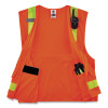 Glowear 8250Zhg Class 2 Hi-Gloss Surveyors Zipper Vest, Polyester, 2X-Large/3X-Large, Orange