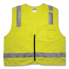 Glowear 8262Frz Class 2 Fr Surveyor Zip Vest, Tencel/Modacrylic/Para-Aramid/Kevlar, 2X-Large/3X-Large, Lime