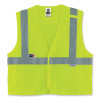 Glowear 8260Frhl Class 2 Fr Safety Hook And Loop Vest, Modacrylic/Kevlar, 2X-Large/3X-Large, Lime