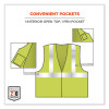 Glowear 8260Frhl Class 2 Fr Safety Hook And Loop Vest, Modacrylic/Kevlar, 2X-Large/3X-Large, Lime