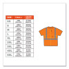 Glowear 8289 Class 2 Hi-Vis T-Shirt, Polyester, Orange, 4X-Large