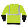 Glowear 8293 Hi-Vis Class 2 Hooded Sweatshirt Black Bottom, Large, Lime