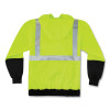 Glowear 8293 Hi-Vis Class 2 Hooded Sweatshirt Black Bottom, 3X-Large, Lime