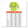 Glowear 8391 Class 3 Hi-Vis Long Sleeve Shirt, Polyester, Lime, Large