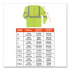 Glowear 8391 Class 3 Hi-Vis Long Sleeve Shirt, Polyester, Lime, 3X-Large