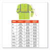 Glowear 8391 Class 3 Hi-Vis Long Sleeve Shirt, Polyester, Lime, 5X-Large