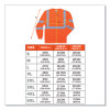 Glowear 8391 Class 3 Hi-Vis Long Sleeve Shirt, Polyester, Orange, Small