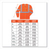 Glowear 8391 Class 3 Hi-Vis Long Sleeve Shirt, Polyester, Orange, 3X-Large