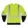 Glowear 8372 Zipup Hivis Class 3 Zip Hooded Sweatshirt With Black Bottom, Polar Fleece, Lime, 3X-Large