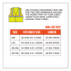 Glowear 8263Frhl Class 2 Fr Safety Economy Hook And Loop Vest, Modacrylic Mesh/Cotton, Small/Medium, Lime