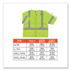 Glowear 8320Z Class 3 Standard Zipper Vest, Polyester, 4X-Large/5X-Large, Lime