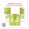 Glowear 8356Frhl Class 3 Fr Hook And Loop Safety Vest With Sleeves, Modacrylic, Large/X-Large, Lime